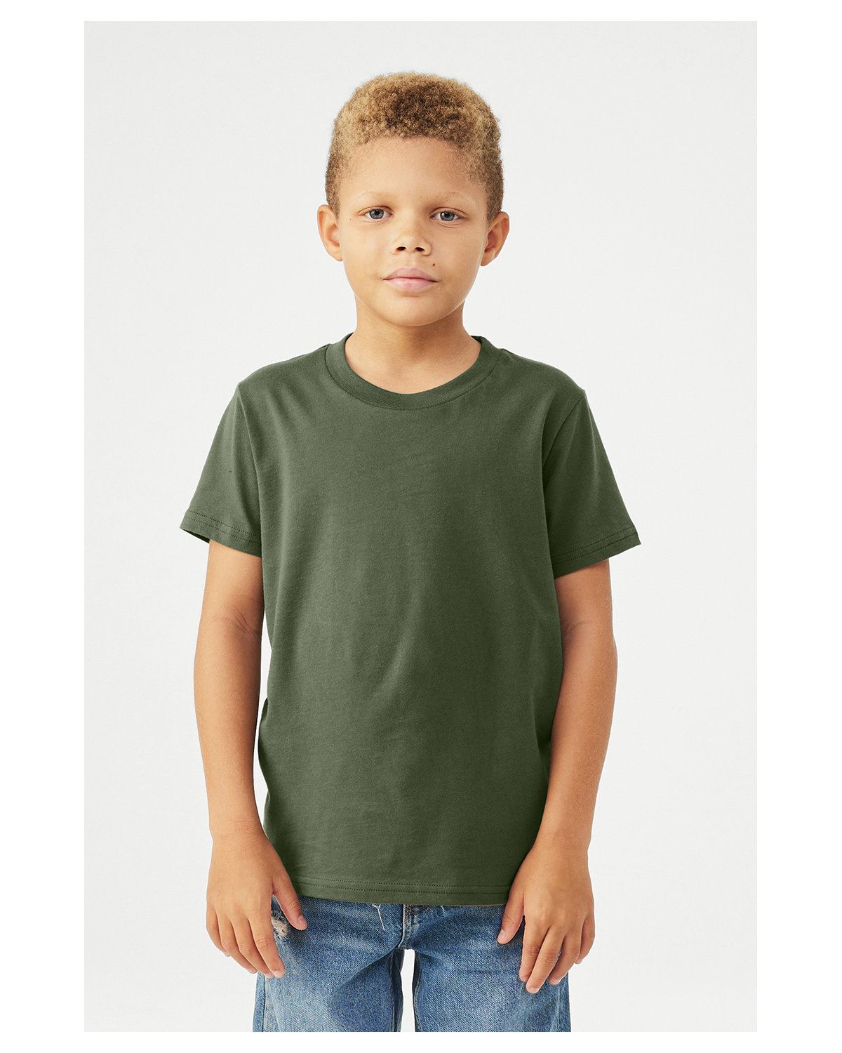 Bella + Canvas Youth Jersey Short-Sleeves Cotton T-Shirt 3001Y - Picture 20 of 41