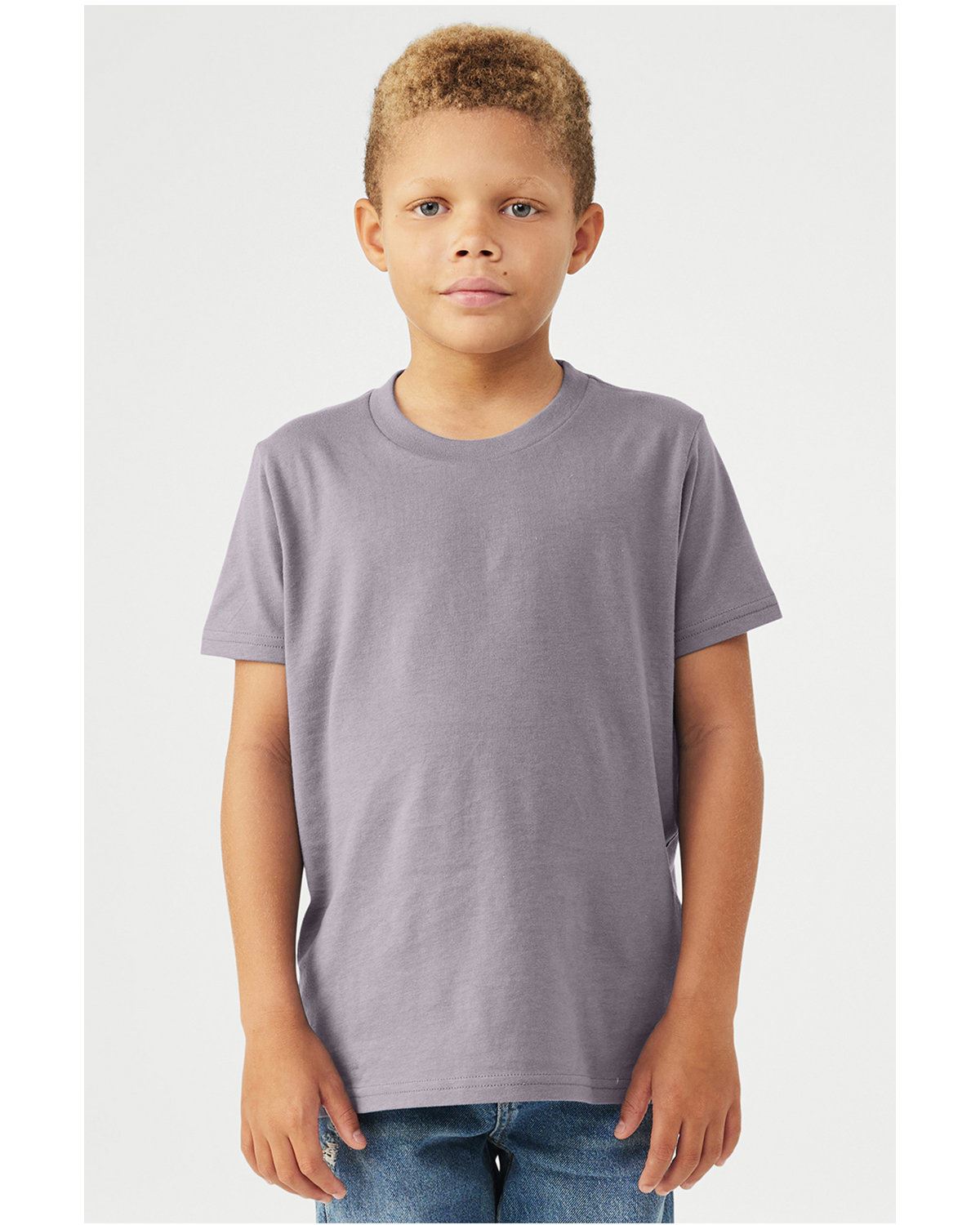 Bella + Canvas Youth Jersey Short-Sleeves Cotton T-Shirt 3001Y - Picture 33 of 41