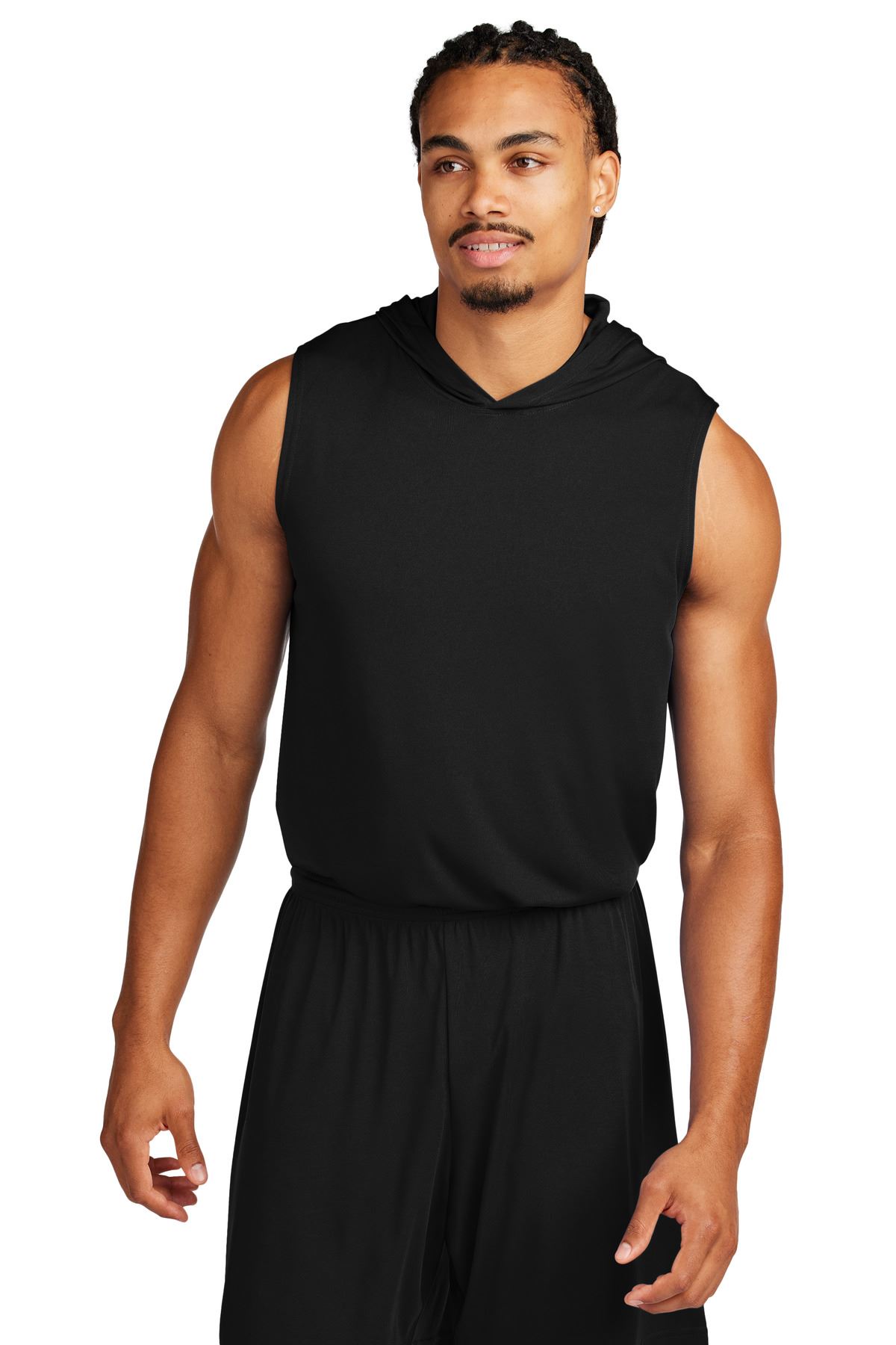 Sport-Tek Men's Sleeveless Hoodie Muscle Performance T-Shirt ST352H gallery