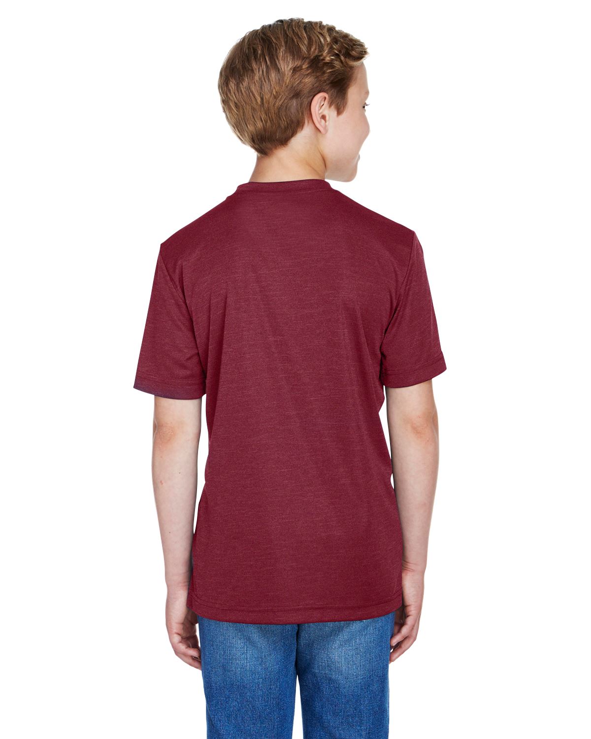 Team 365 T-Shirts Youth Sonic Heather Performance T-Shirt TT11HY - Picture 19 of 26