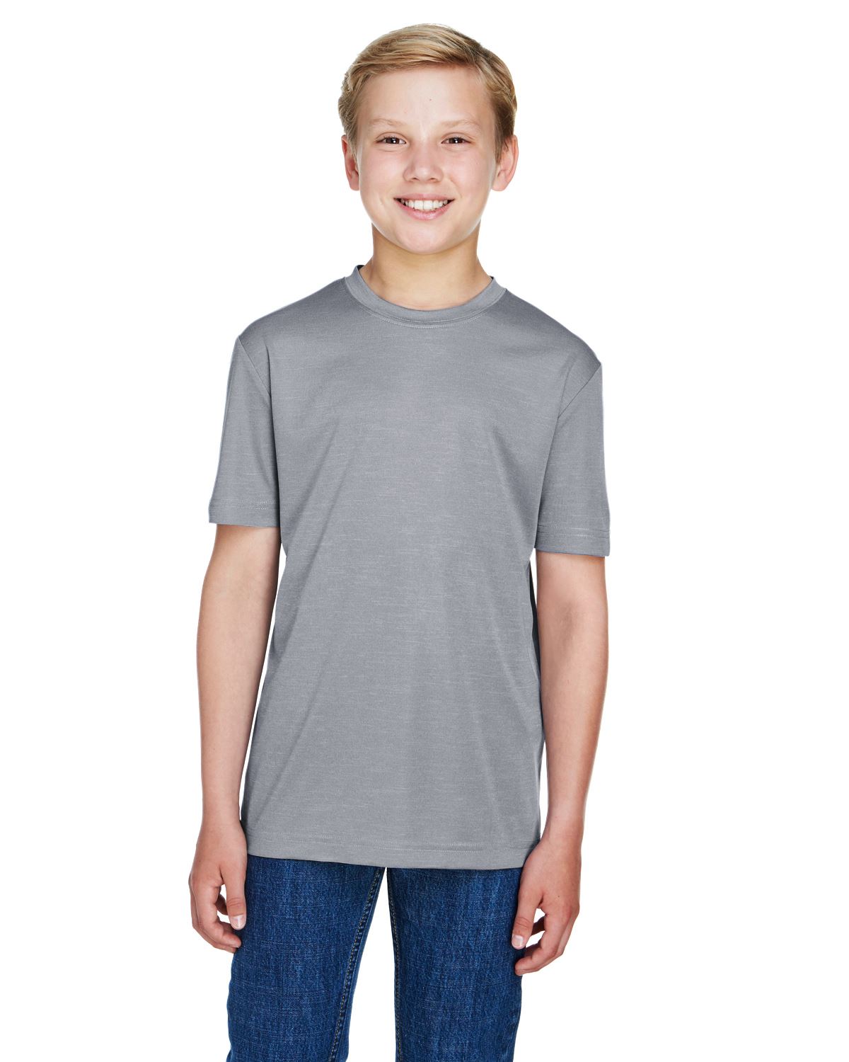 Team 365 T-Shirts Youth Sonic Heather Performance T-Shirt TT11HY - Picture 3 of 26
