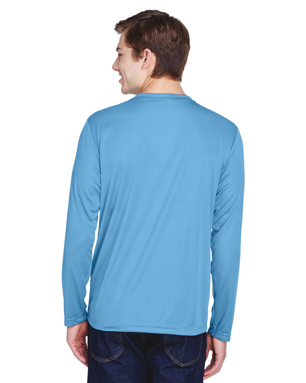 Team 365 Mens Long Sleeve T-Shirt Dri-Fit Performance Workout UV Protect TT11L - Picture 22 of 41