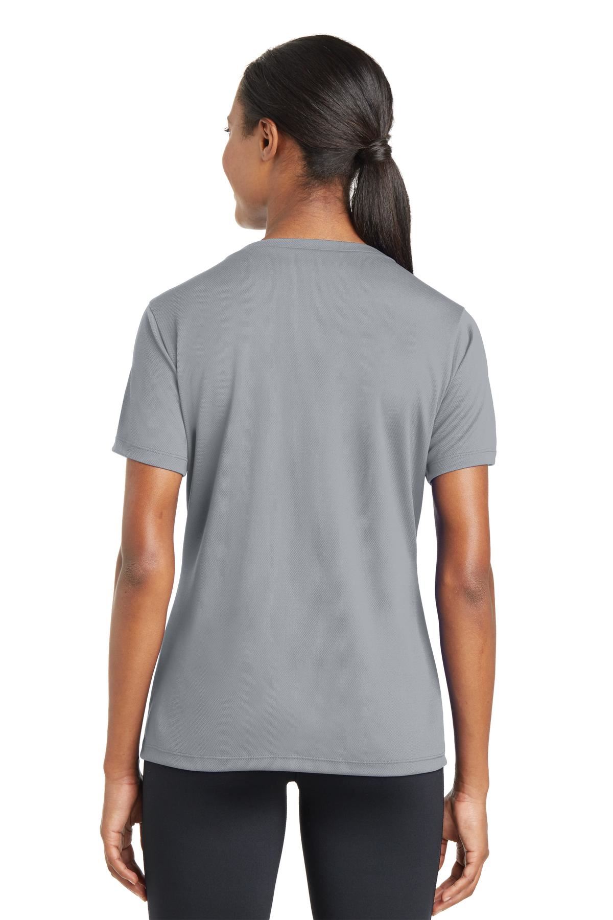 Sport-Tek Women's Dry-Fit V-Neck RacerMesh Moisture Wicking T-Shirt M-LST340 - Picture 30 of 38