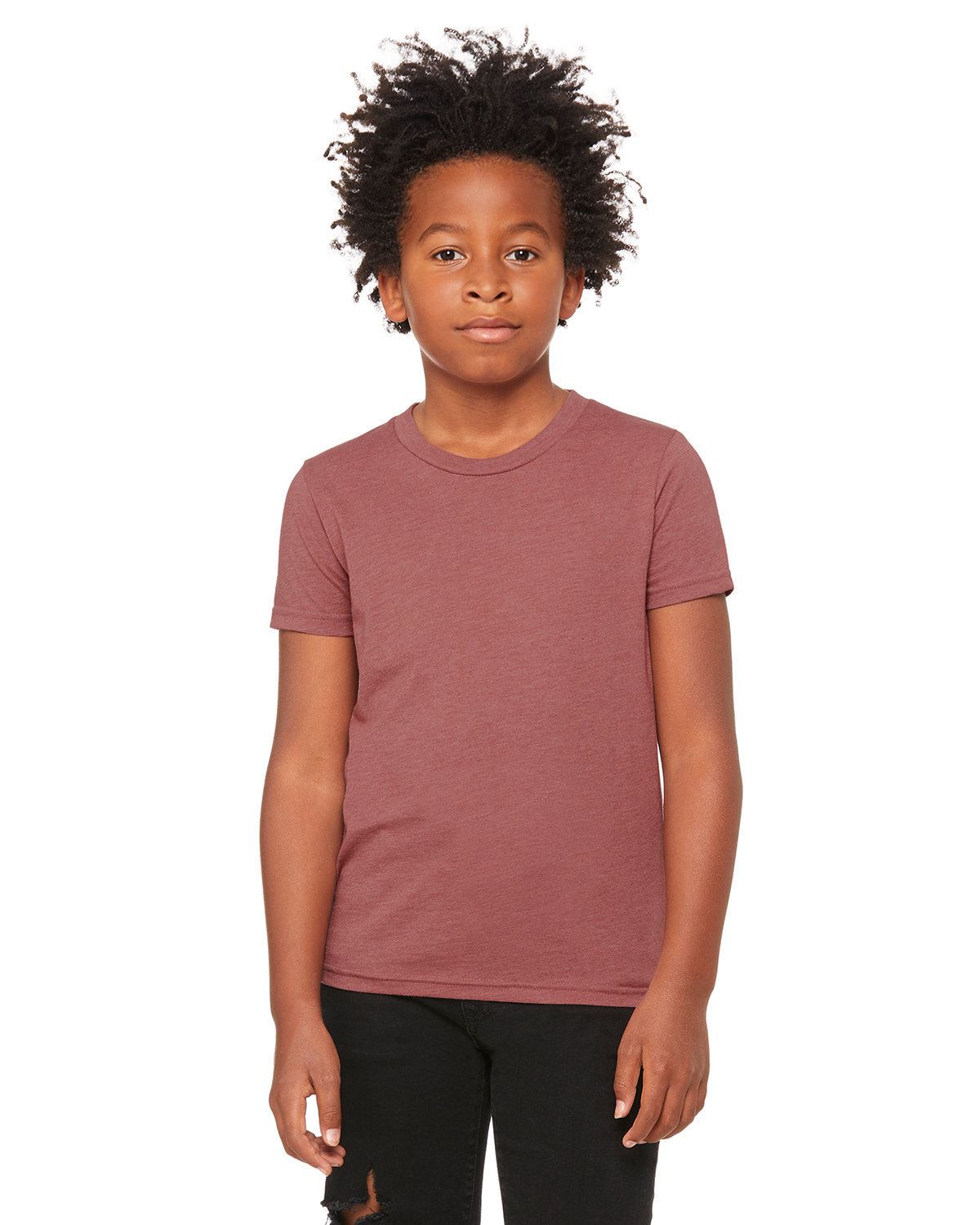 Bella + Canvas Youth Short Sleeve Basic Plain CVC Jersey T-Shirt 3001YCV - Picture 11 of 37