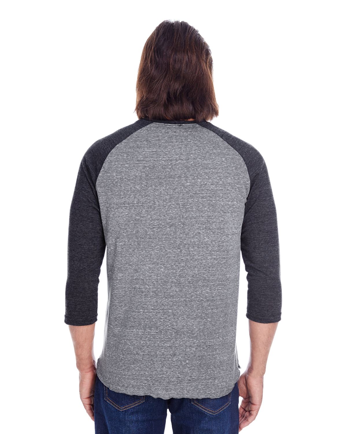 Threadfast Apparel T-Shirts Unisex Triblend 3/4-Sleeve Raglan 302G - Picture 16 of 26