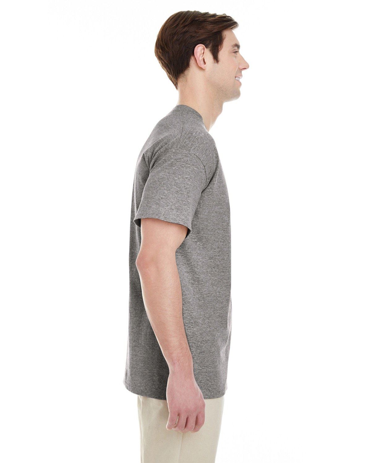 Gildan Mens Heavy Cotton Double Needle Pocket T-Shirt G530 5300 - Picture 11 of 41