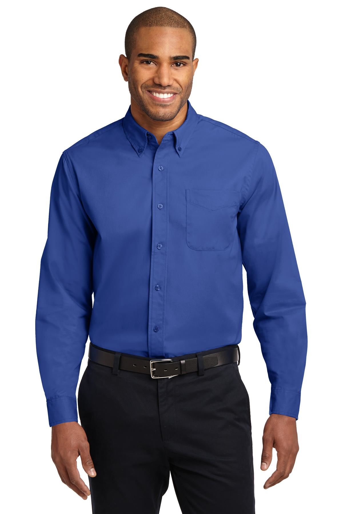 Port Authority Long Sleeve Button Down collar Easy Care Shirt S608 - Picture 37 of 51