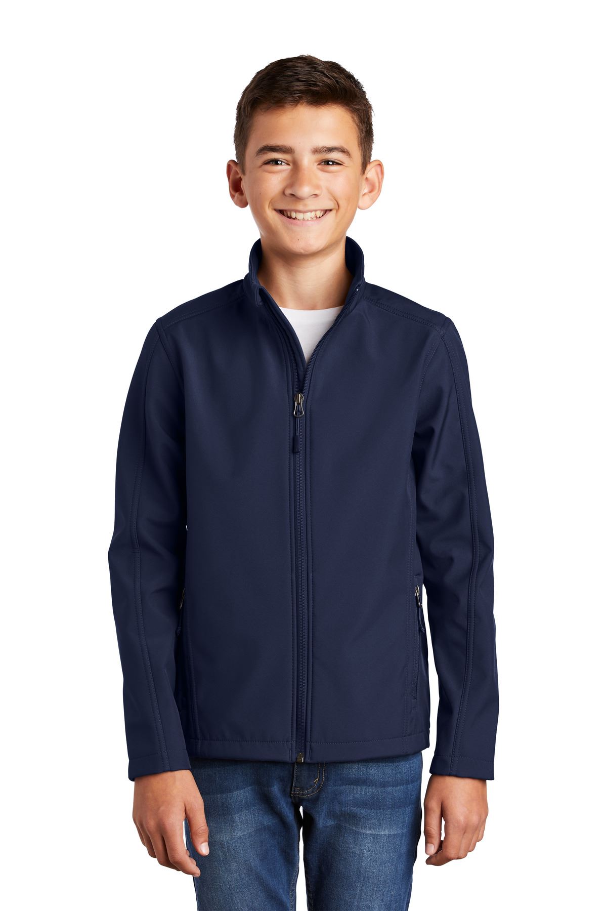 Port Authority Youth Core Soft Shell Water Resistant Jacket Y317 - Picture 7 of 8