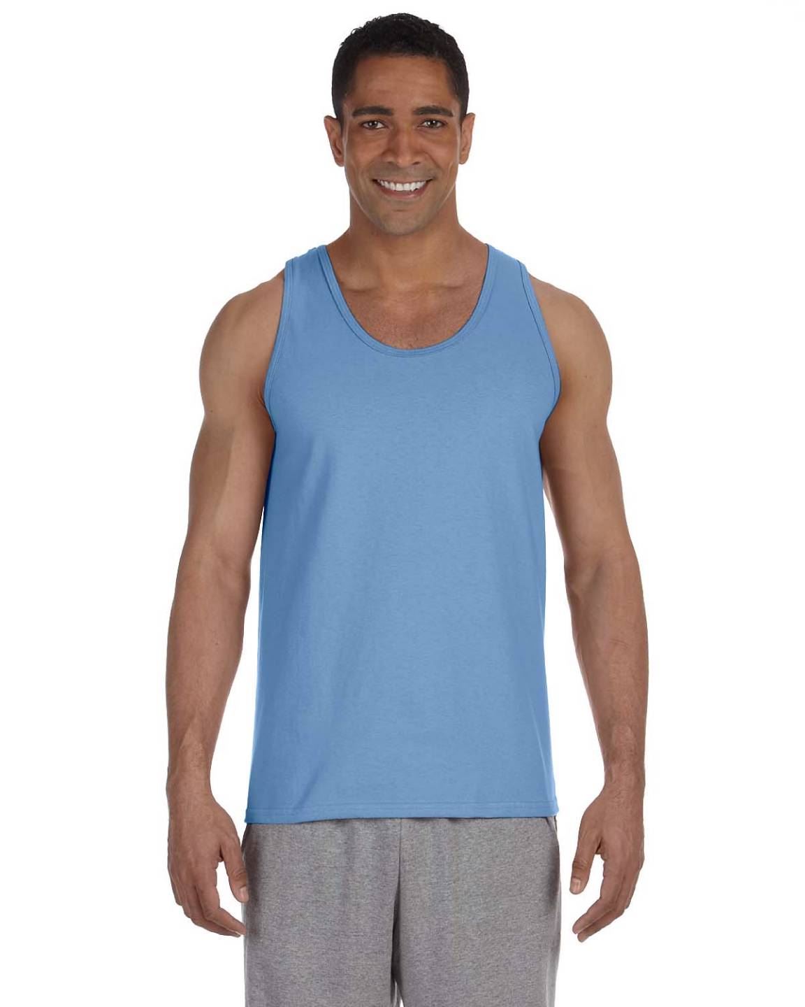 Gildan Mens Tank Top 100% Ultra Cotton Preshrunk 6 oz T-Shirt S-2XL G220 - Picture 9 of 30