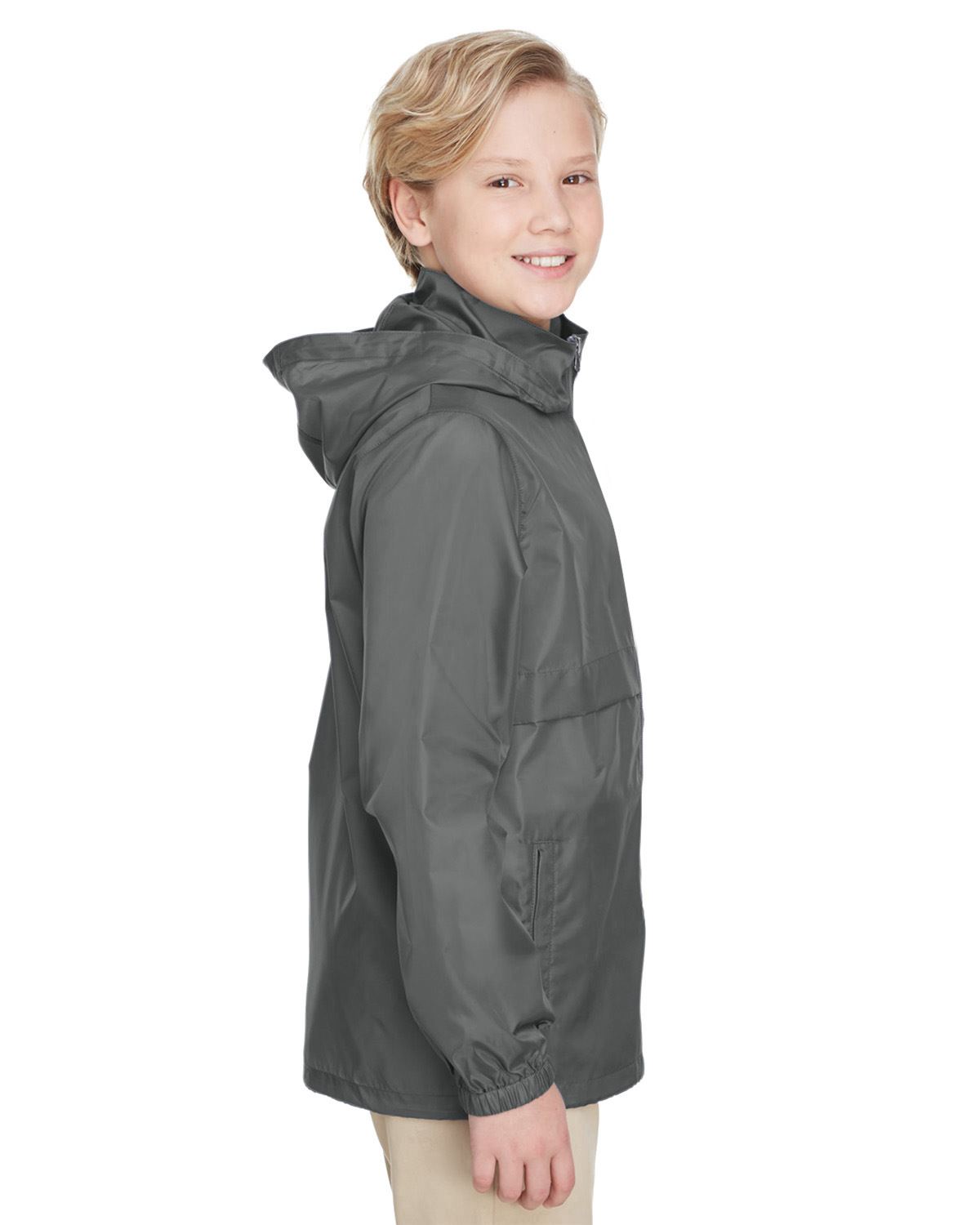 Team 365 Boys Lightweight Jacket Full Zip Water Resistant Finish TT73Y - Picture 17 of 35