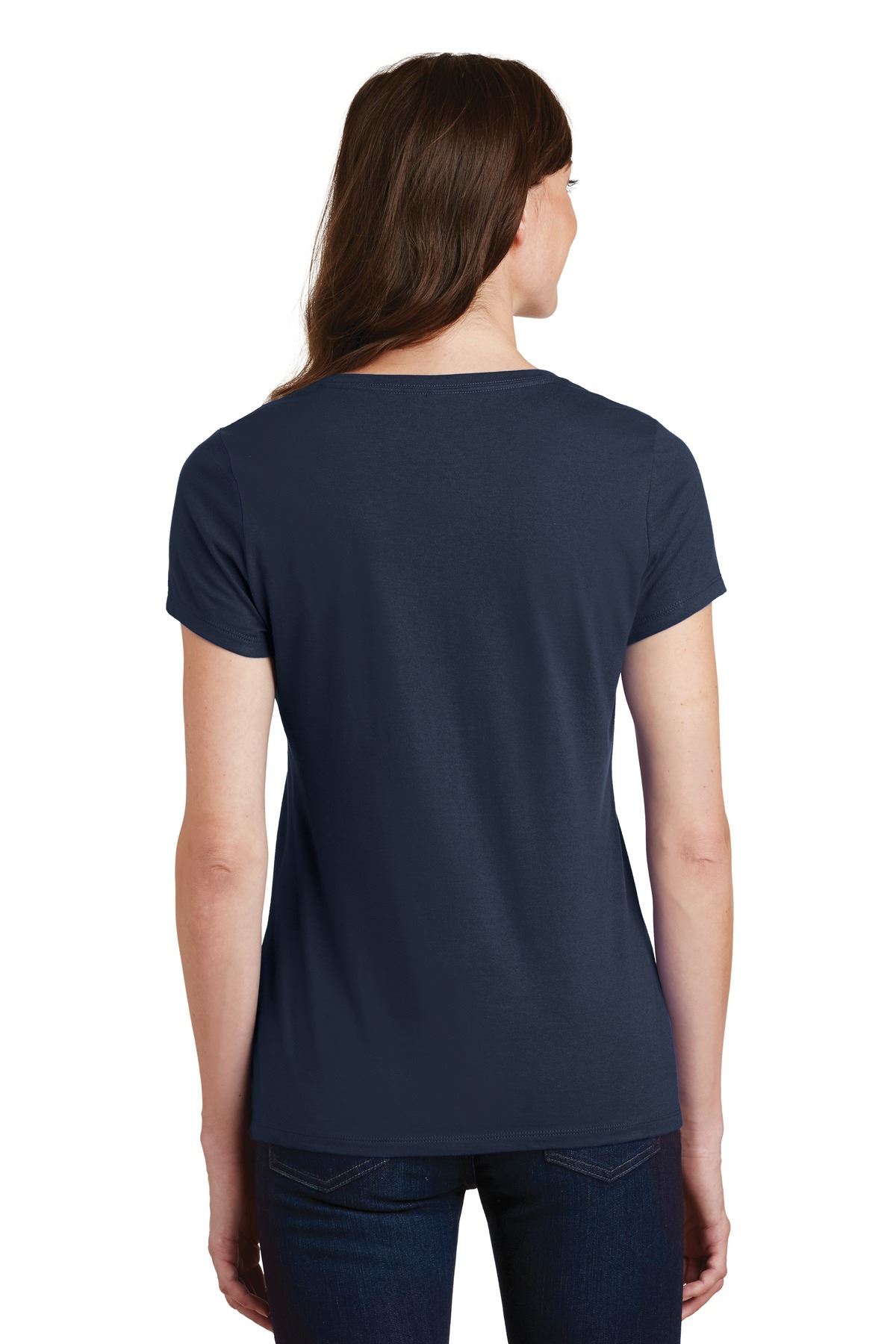 Port & Company Women's Short Sleeve V-Neck Fan Favorite T-Shirt LPC450V - Picture 19 of 43