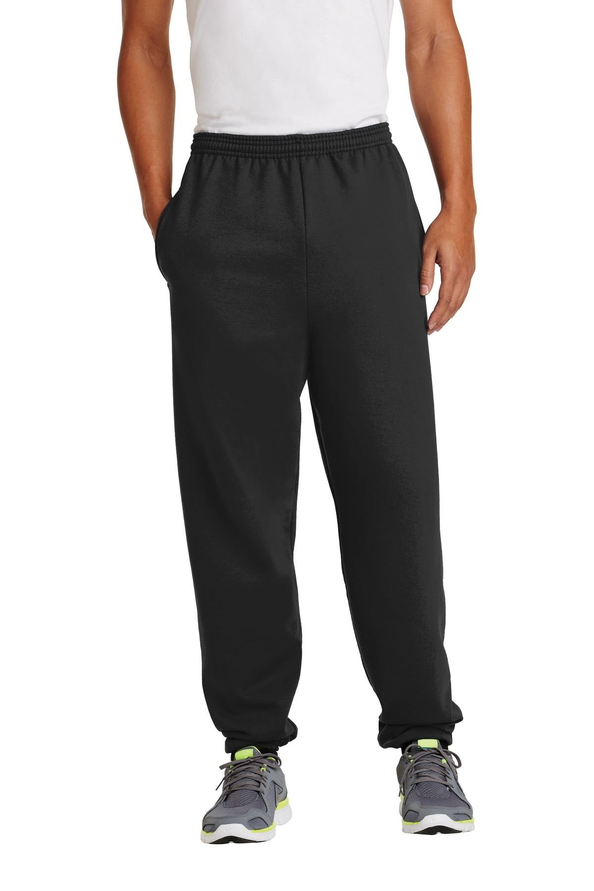 Port & Company 9-ounce, 50/50 cotton/poly Fleece Sweatpant With Pockets PC90P - Picture 5 of 8