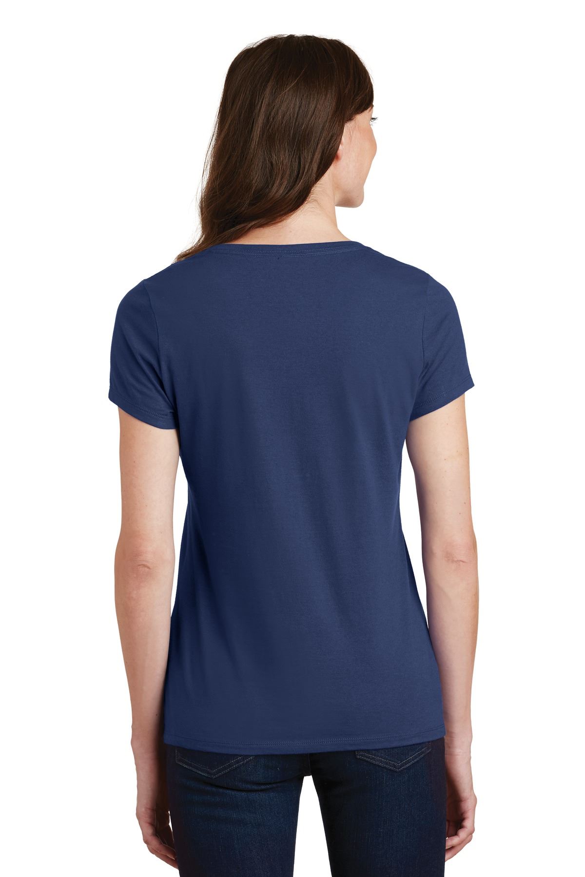 Port & Company Women's Short Sleeve V-Neck Fan Favorite T-Shirt LPC450V - Picture 37 of 43