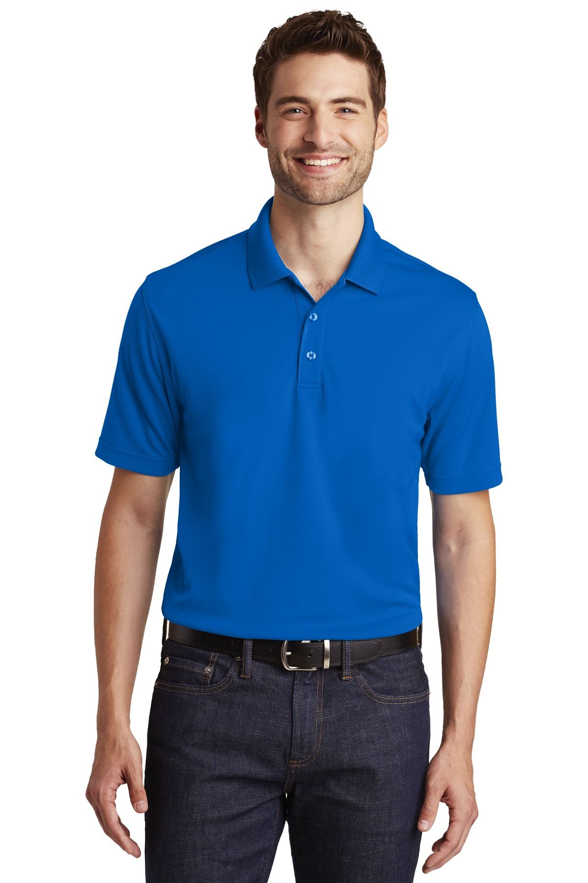 Port Authority Mens Short Sleeve Moisture Wicking UV Micro Mesh Polo Shirt K110 - Picture 13 of 14