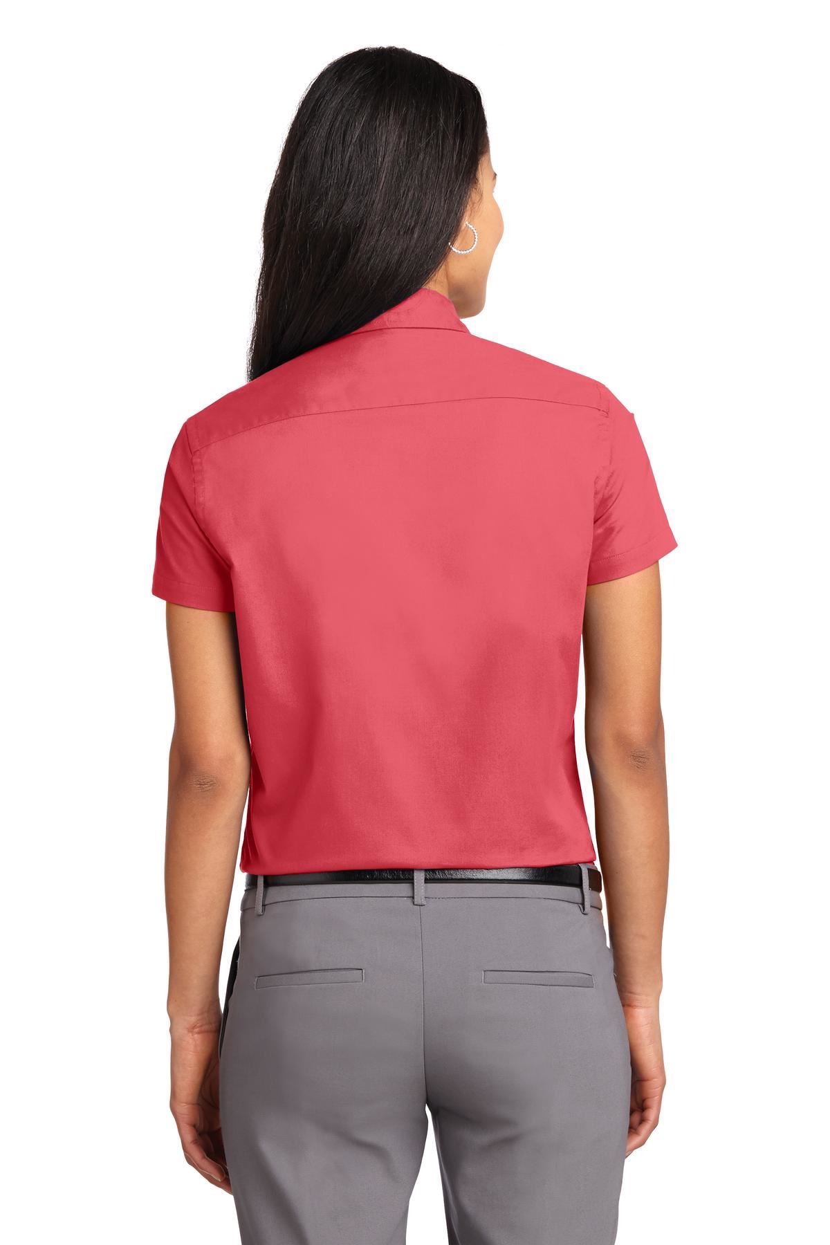 Port Authority Womens Short Sleeve Wrinkle Resistant Easy Care Collar Shirt L508 - Picture 13 of 38