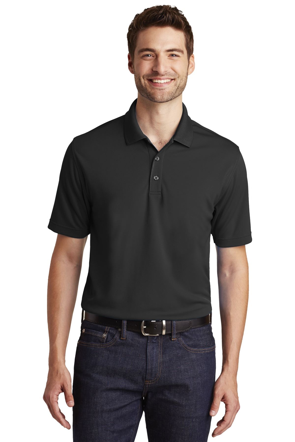 Port Authority Mens Short Sleeve Moisture Wicking UV Micro Mesh Polo Shirt K110 - Picture 7 of 14