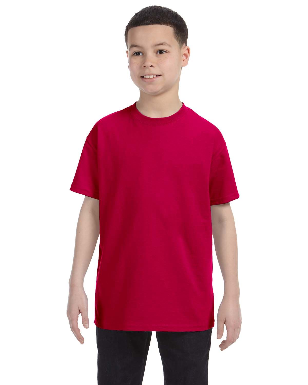 Gildan Youth Short Sleeves Heavy Cotton 5.3 oz XS-XL T-Shirt MG500B - Picture 15 of 31