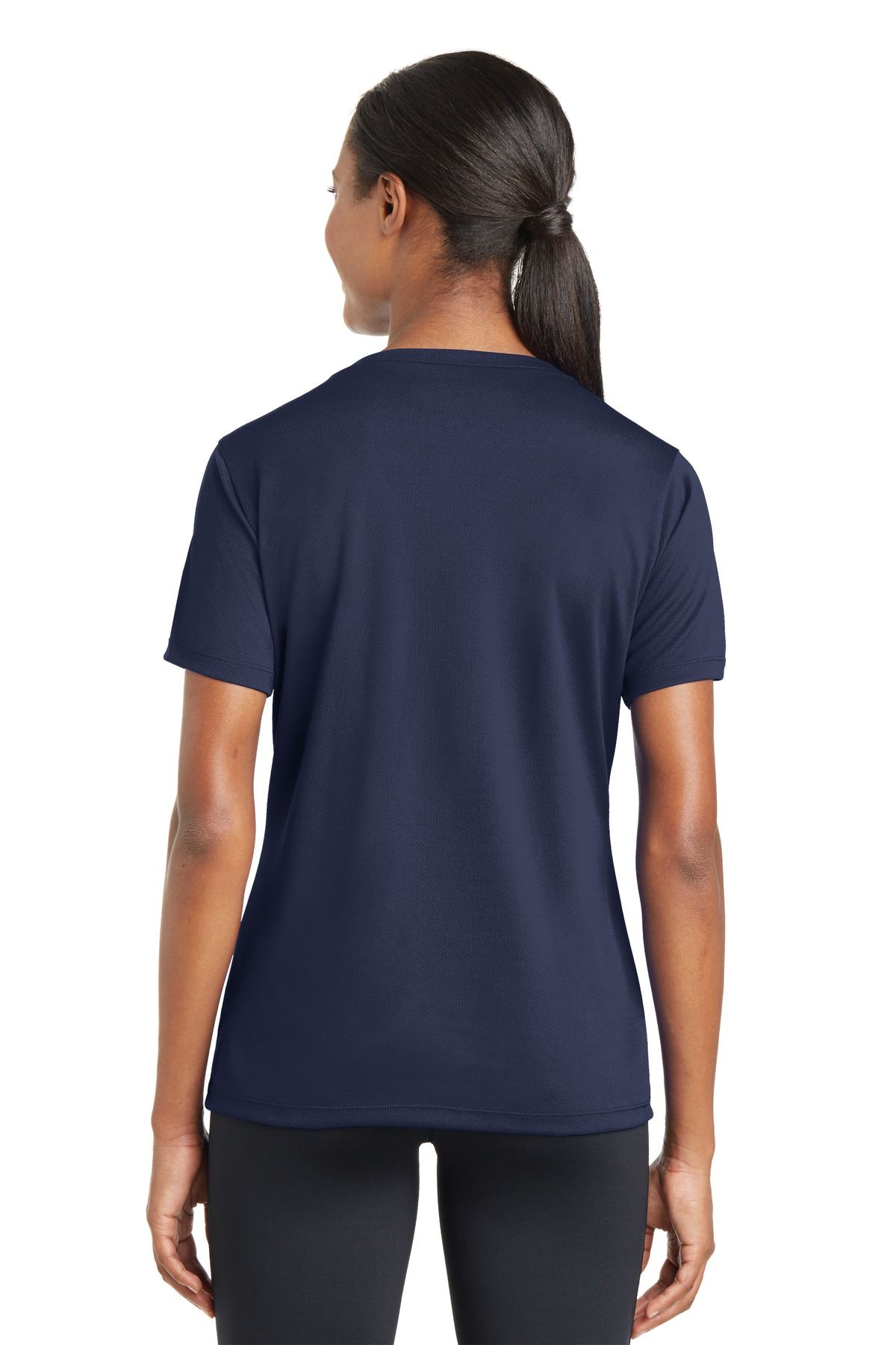 Sport-Tek Women's Dry-Fit V-Neck RacerMesh Moisture Wicking T-Shirt M-LST340 - Picture 32 of 38