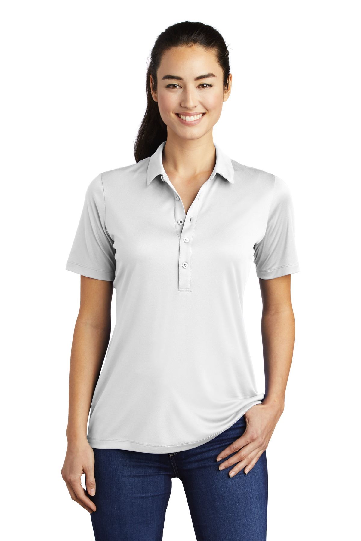 X-Small Alo Sport Womens 3-Button Mesh Polo Shirt SPORT NAVY X-Small Alo Sport Womens 3-Button Mesh Polo Shirt SPORT NAVY