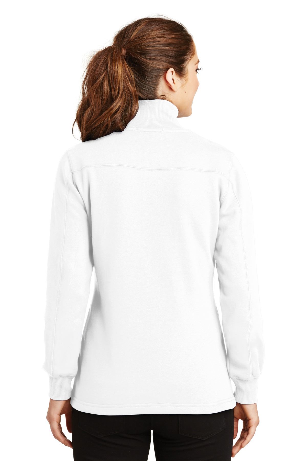 Sport-Tek Womens 1/4-Zip Sweatshirt Twill Taped Neck Rib Knit Cuffs LST253 - Picture 23 of 23