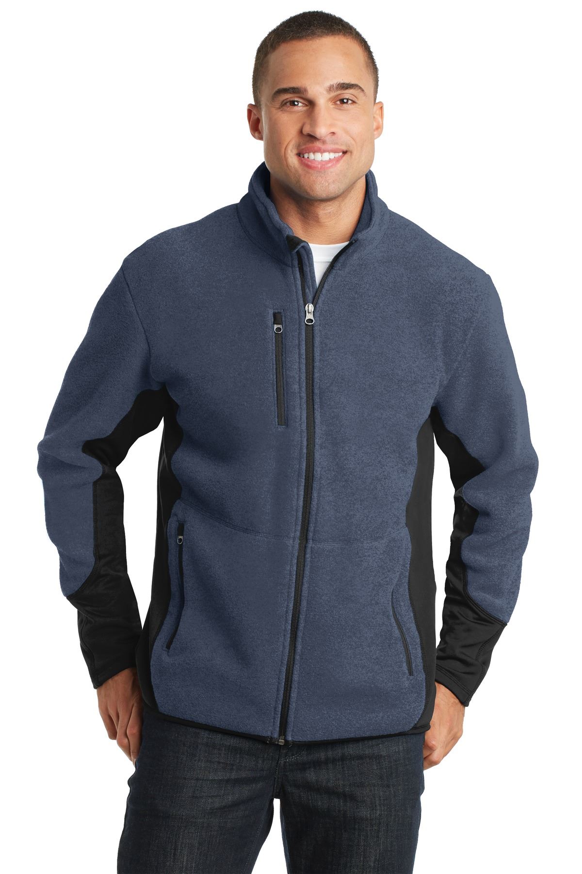 Port Authority Men's 100% Polyester R-Tek Pro Fleece Full-Zip Jacket F227 - Picture 8 of 9