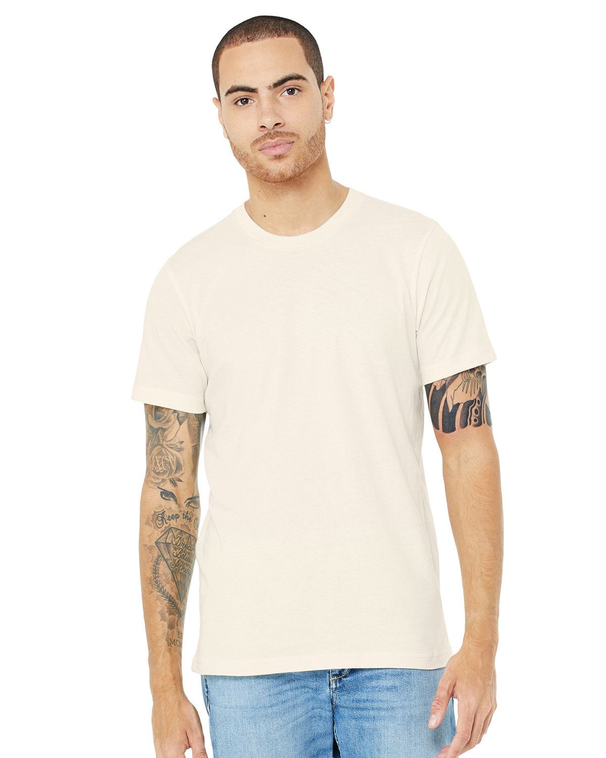BELLA+CANVAS Unisex Short Sleeve Heather CVC Crew Neck Stylish T-Shirt 3001CVC - Picture 28 of 51
