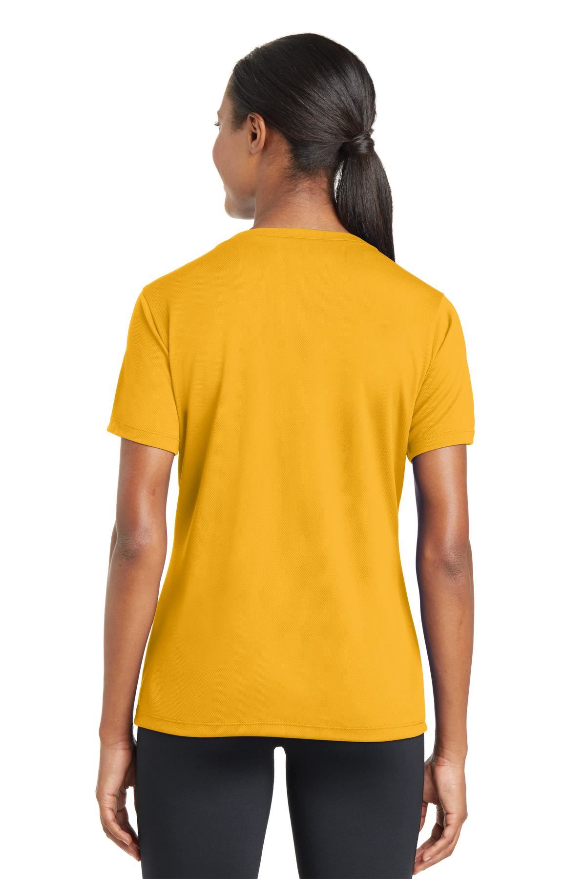 Sport-Tek Women's Dry-Fit V-Neck RacerMesh Moisture Wicking T-Shirt M-LST340 - Picture 13 of 38