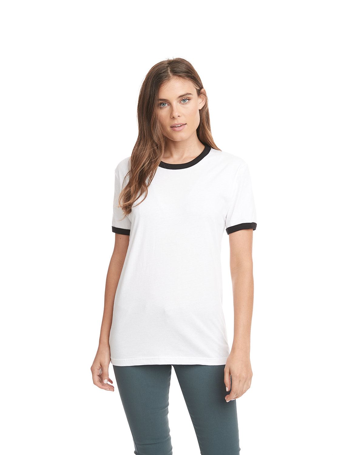 【 】★CREST RINGER TSHIRT★正規品★ Next Level Unisex Ringer T-Shirt Short Sleeves Casual