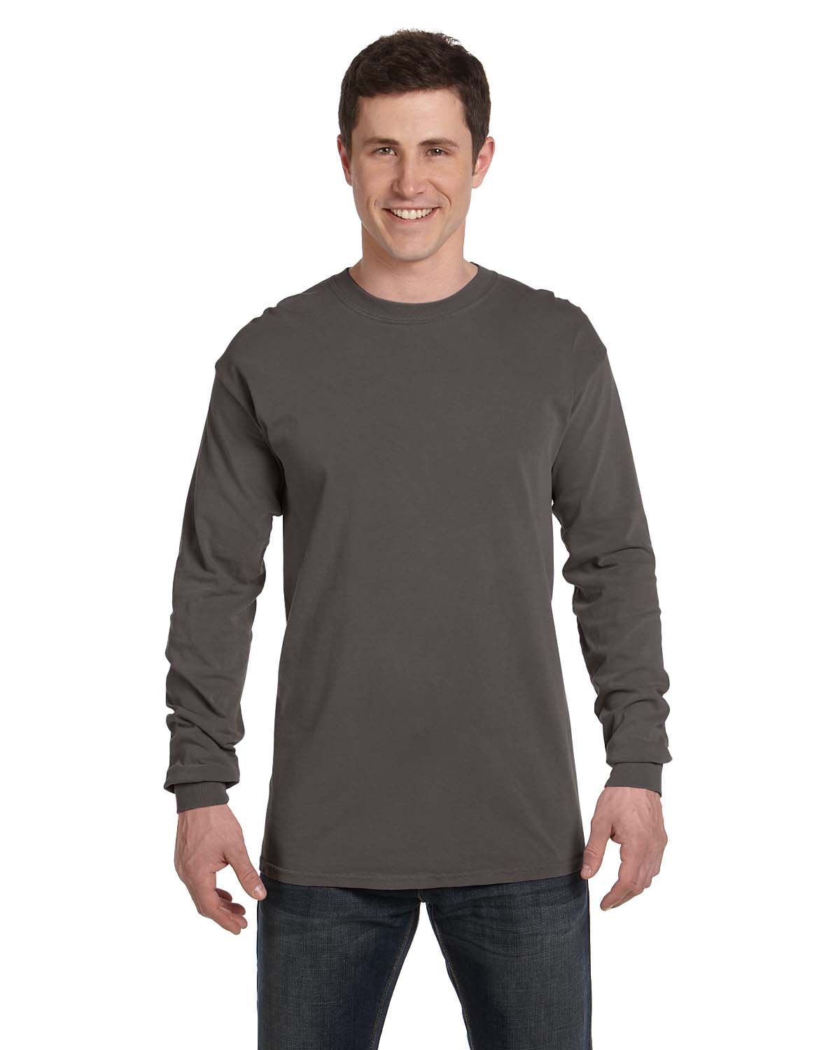 Comfort Colors Mens T-Shirt Long Sleeve Garment Dyed Preshrunk Tee C6014 - Picture 49 of 70