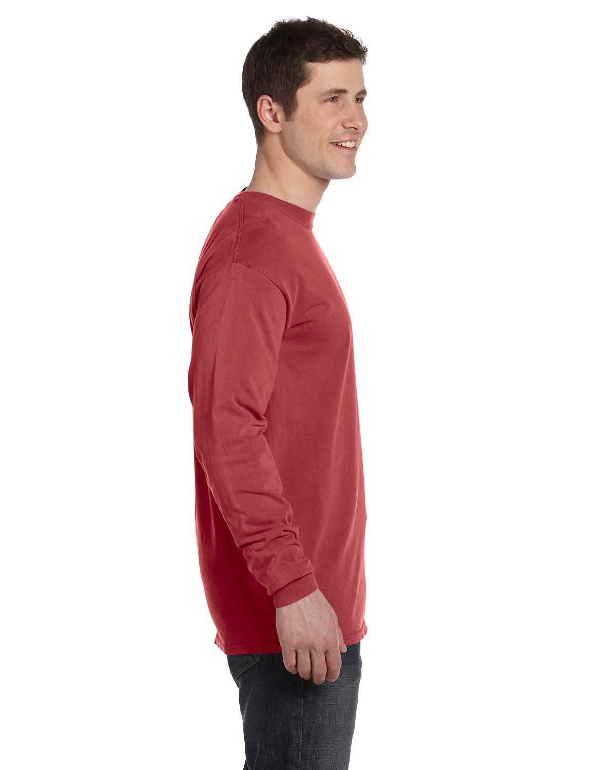 Comfort Colors Mens T-Shirt Long Sleeve Garment Dyed Preshrunk Tee C6014 - Picture 17 of 70
