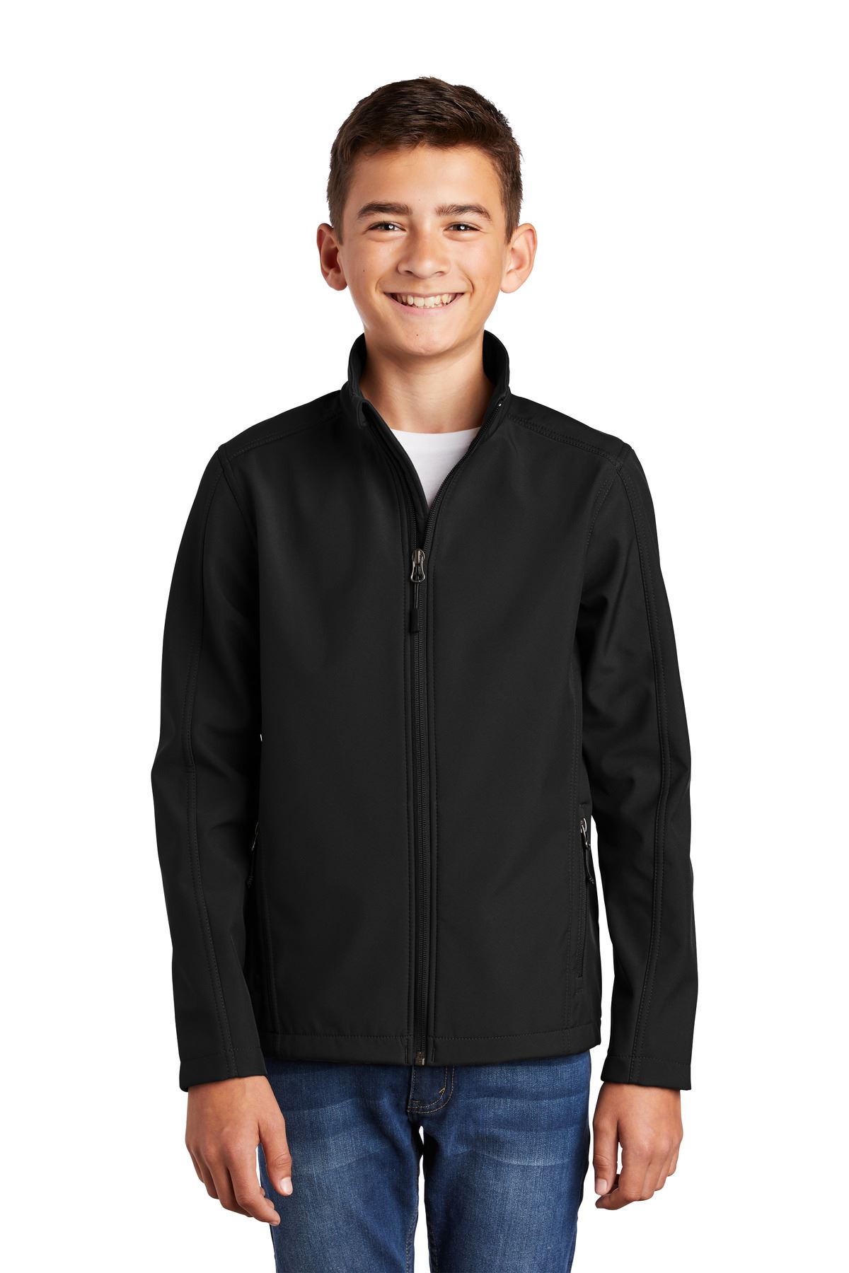 Port Authority Youth Core Soft Shell Water Resistant Jacket Y317 - Picture 5 of 8