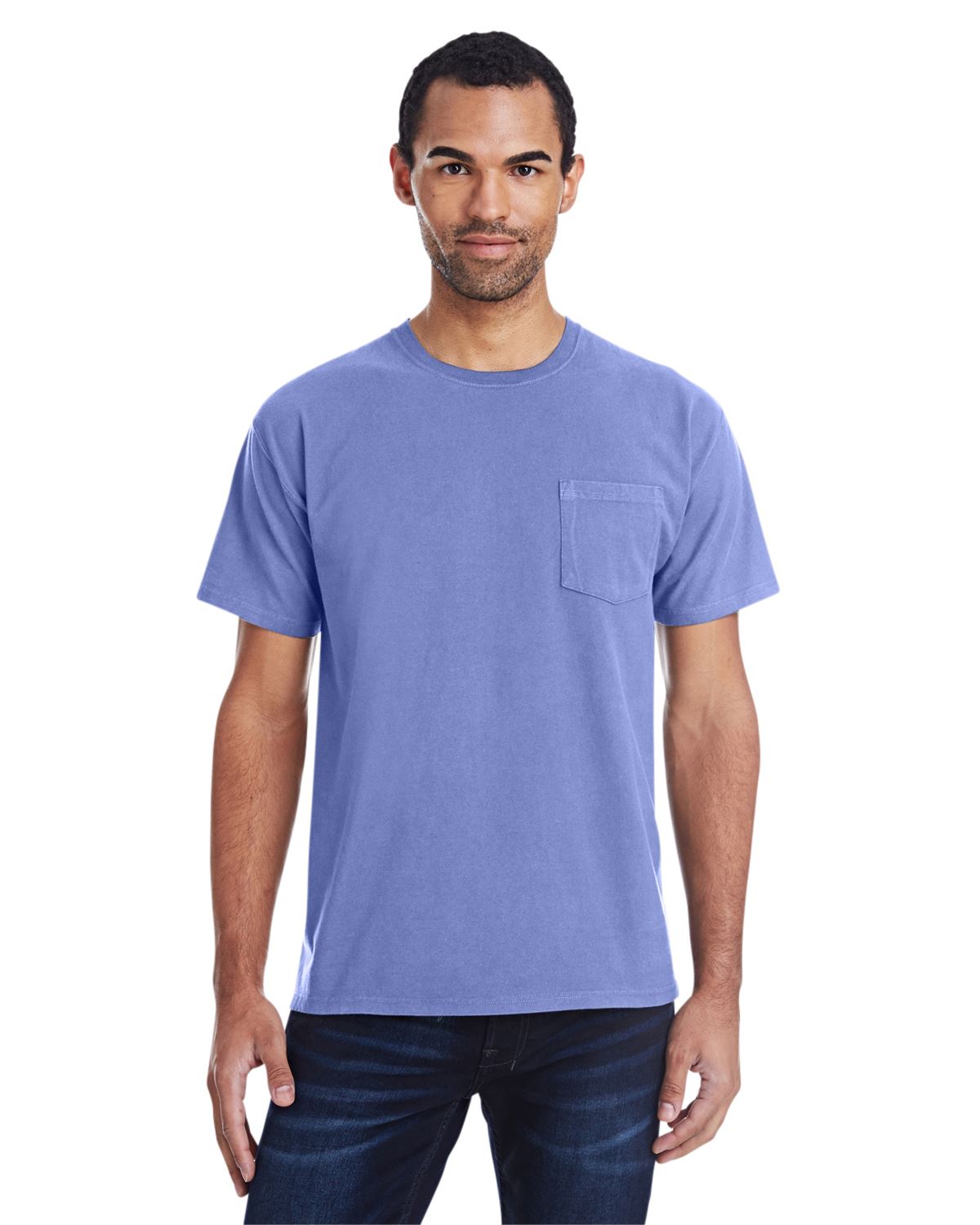 Hanes Mens ComfortWash 100% Cotton Garment-Dyed Pocket T-Shirt GDH150 - Picture 17 of 44