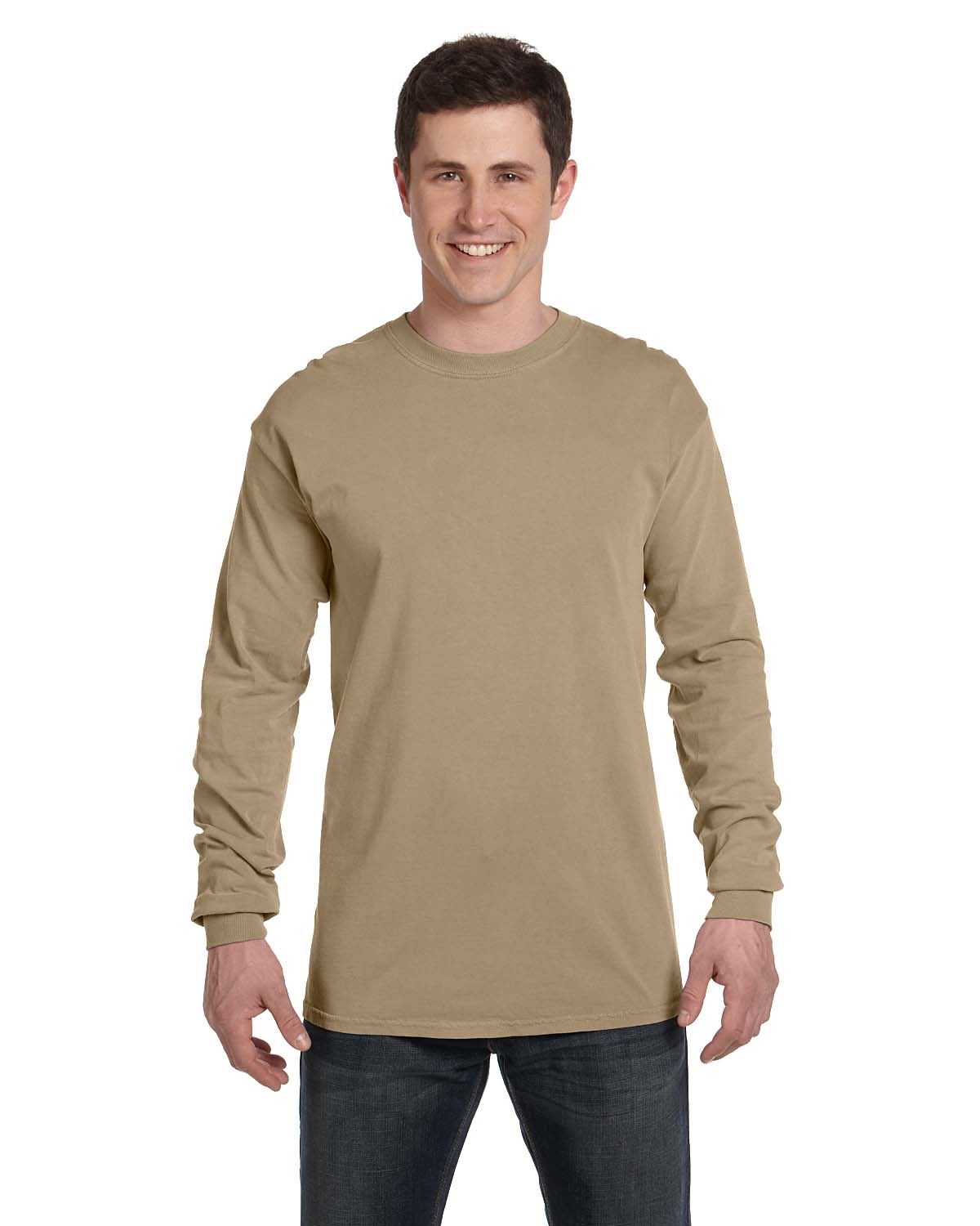 Comfort Colors Mens T-Shirt Long Sleeve Garment Dyed Preshrunk Tee C6014 - Picture 36 of 70