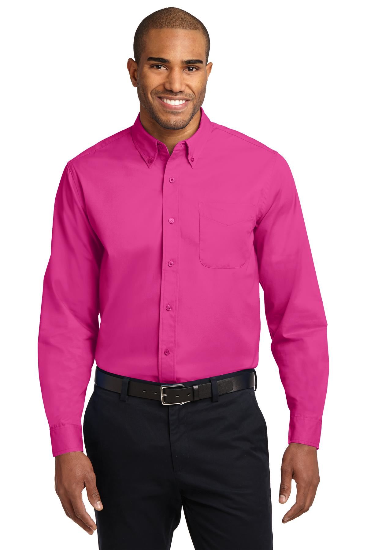 Port Authority Long Sleeve Button Down collar Easy Care Shirt S608 - Picture 47 of 51