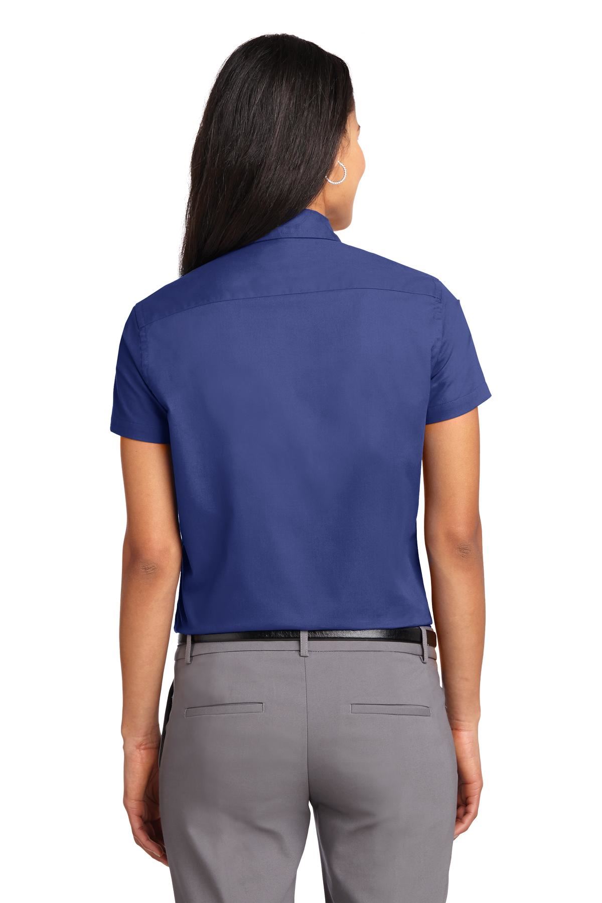Port Authority Womens Short Sleeve Wrinkle Resistant Easy Care Collar Shirt L508 - Picture 21 of 38