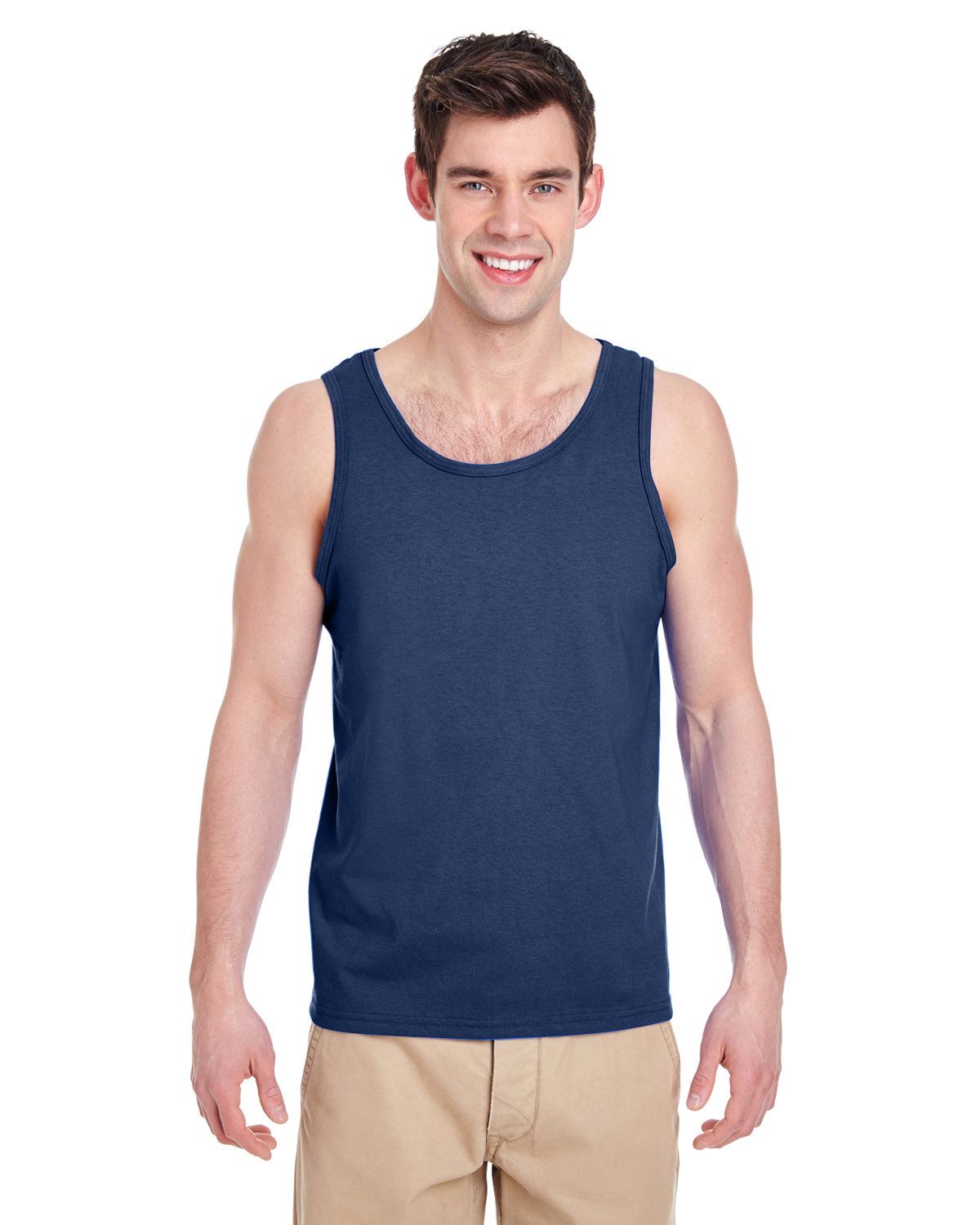 Gildan Adult Heavy Cotton 5.3 oz. Preshrunk Jersey Knit Tank Top G520 XS-3XL - Picture 15 of 47
