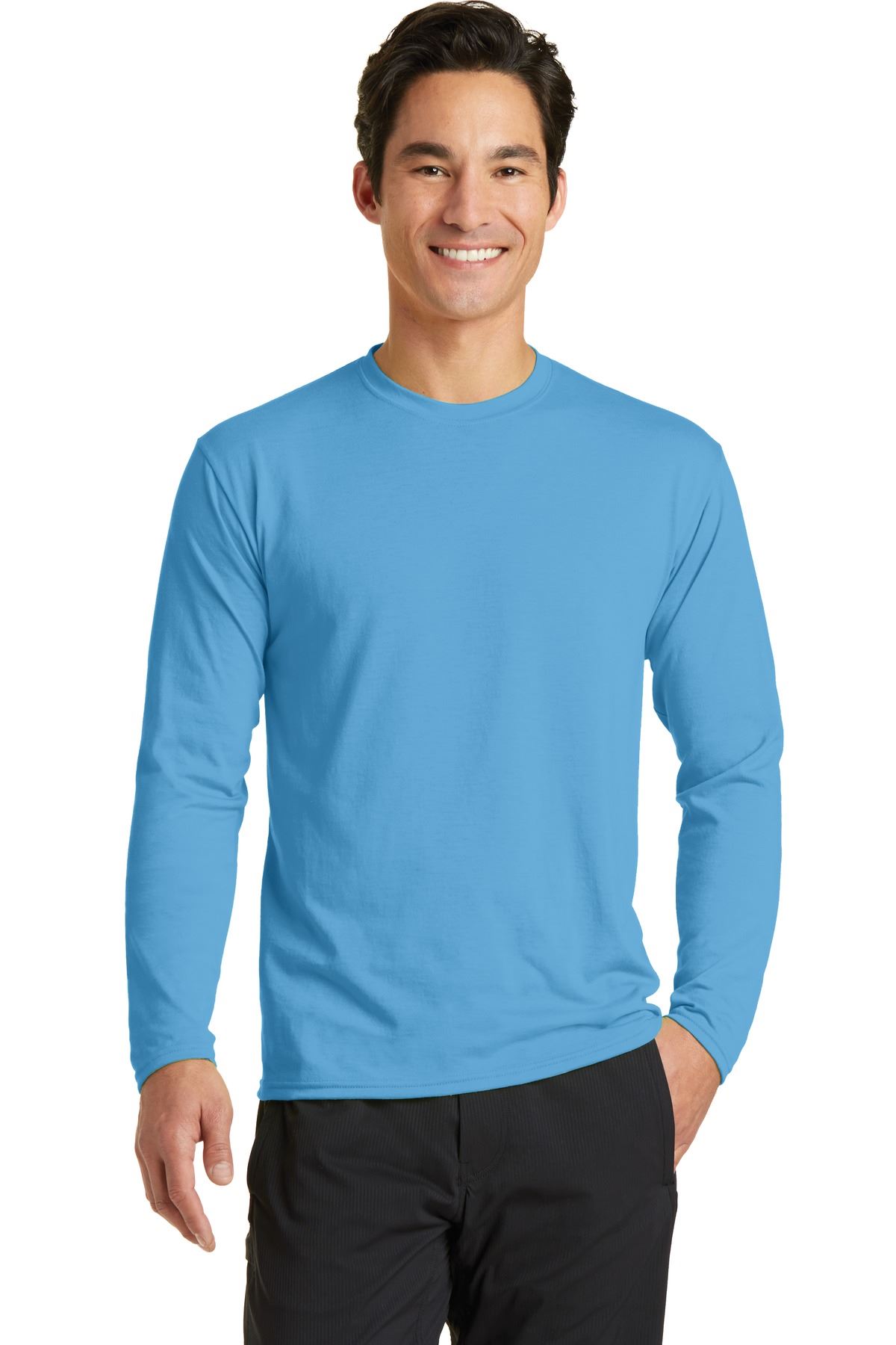 Port & Company Men's Long Sleeve Performance 65/35 Blend T-Shirt PC381LS - Picture 4 of 31