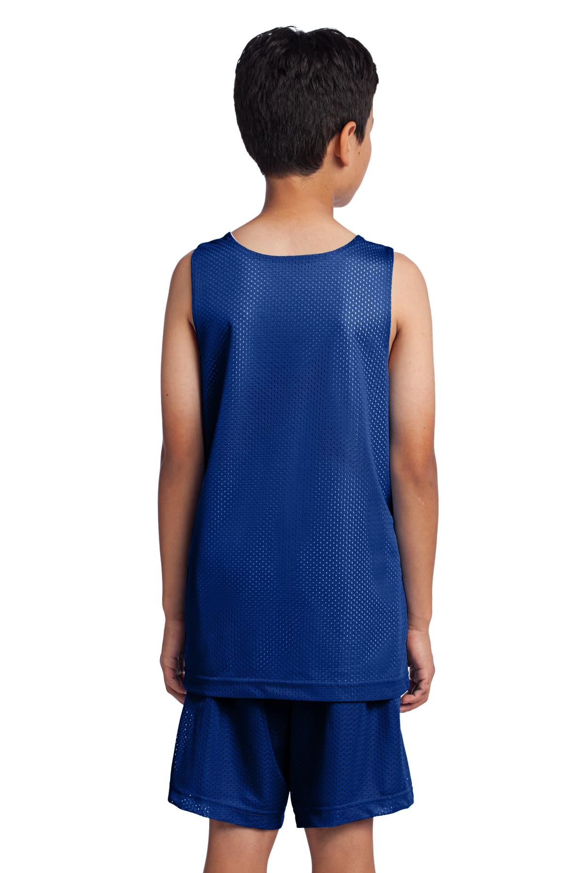 Sport-Tek Youth Basketball PosiCharge Classic Mesh Reversible Tank YST500 - Picture 25 of 25