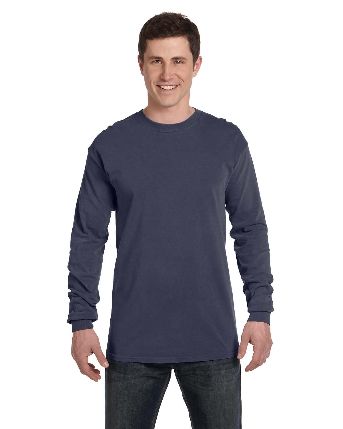 Comfort Colors Mens T-Shirt Long Sleeve Garment Dyed Preshrunk Tee C6014 - Picture 18 of 70