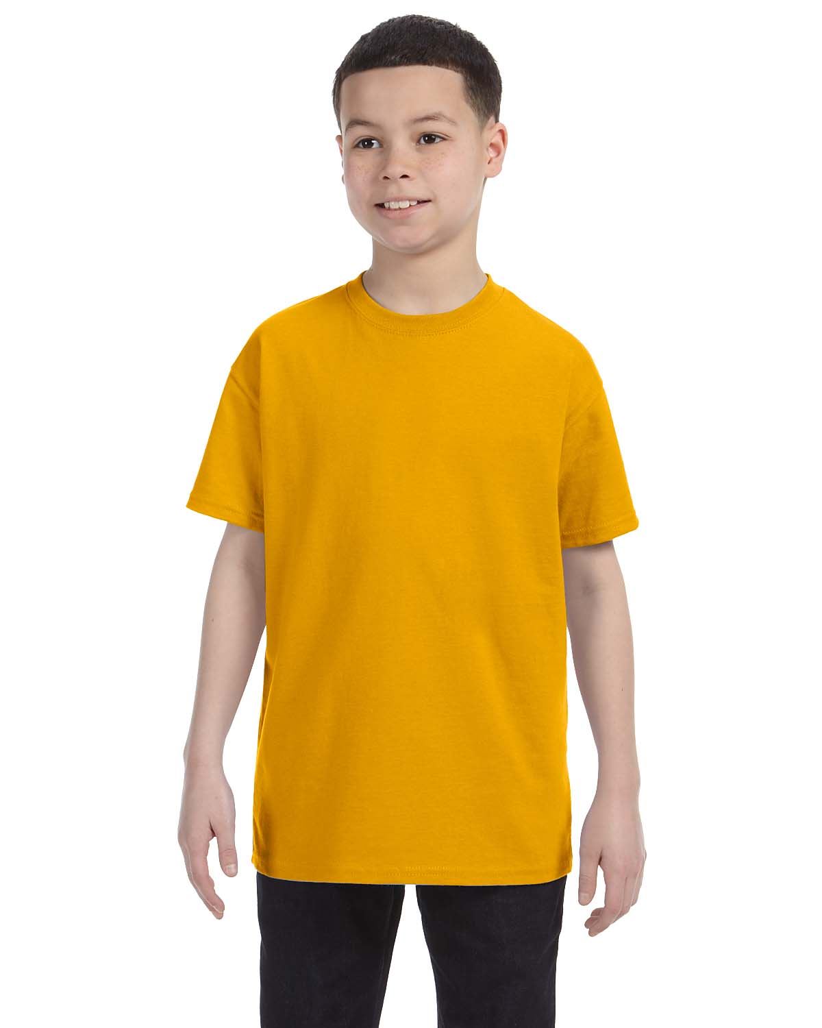 Gildan Youth Short Sleeves Heavy Cotton 5.3 oz XS-XL T-Shirt MG500B - Picture 16 of 31