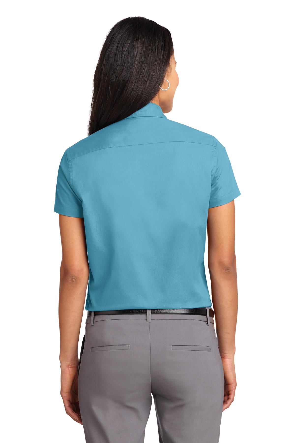 Port Authority Womens Short Sleeve Wrinkle Resistant Easy Care Collar Shirt L508 - Picture 19 of 38