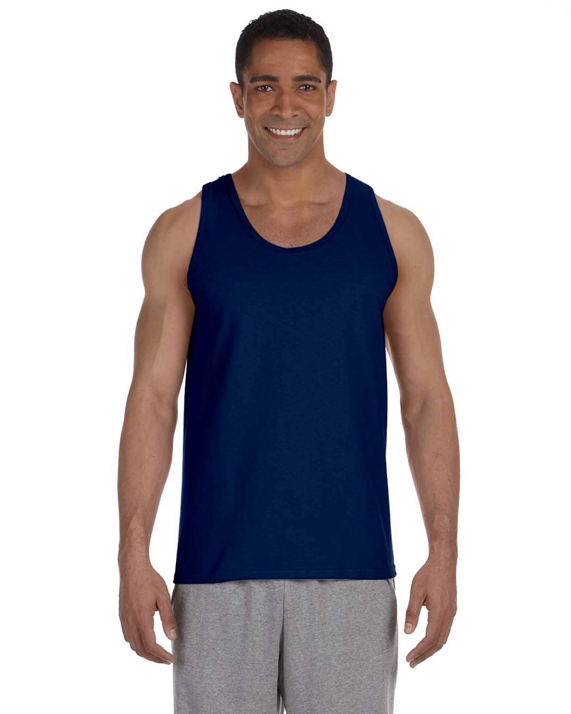 Gildan Mens Tank Top 100% Ultra Cotton Preshrunk 6 oz T-Shirt S-2XL G220 - Picture 17 of 30