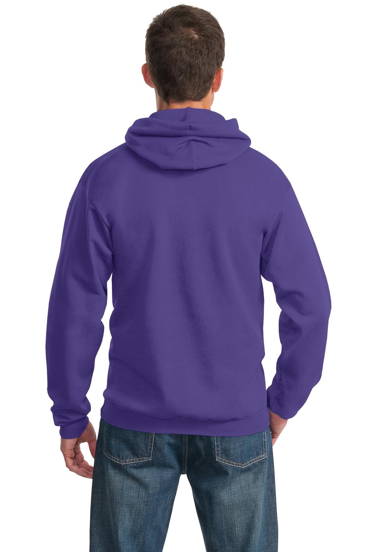 Port & Company 9oz Mens Pullover Hooded Sweatshirt Front Pockets PC90H - Picture 31 of 41