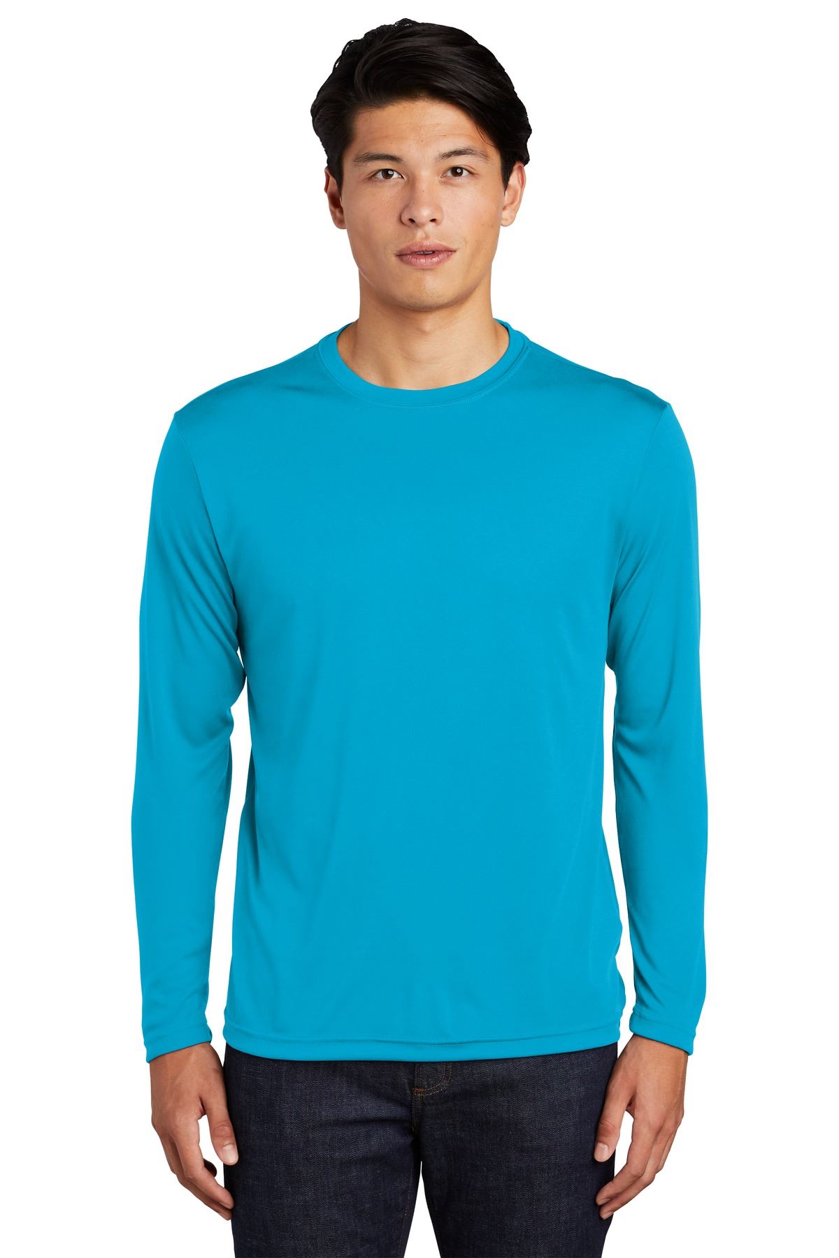 Sport-Tek Mens Long Sleeve Moisture Wicking Dri-Fit Competitor T-Shirt ST350LS