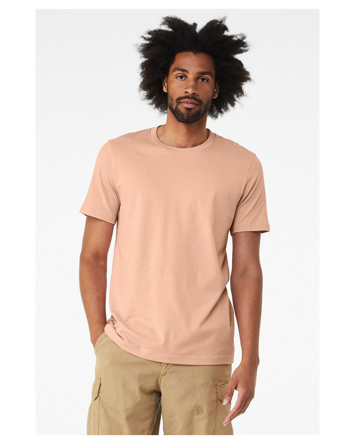 BELLA+CANVAS Unisex Short Sleeve Heather CVC Crew Neck Stylish T-Shirt 3001CVC - Picture 35 of 51