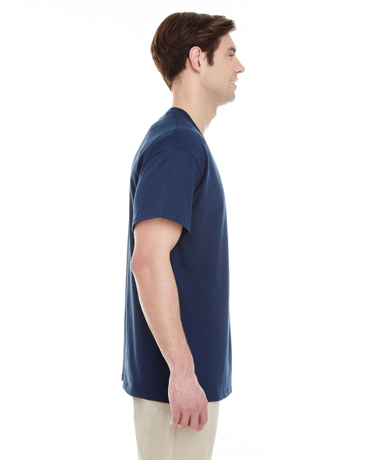 Gildan Mens Heavy Cotton Double Needle Pocket T-Shirt G530 5300 - Picture 20 of 41