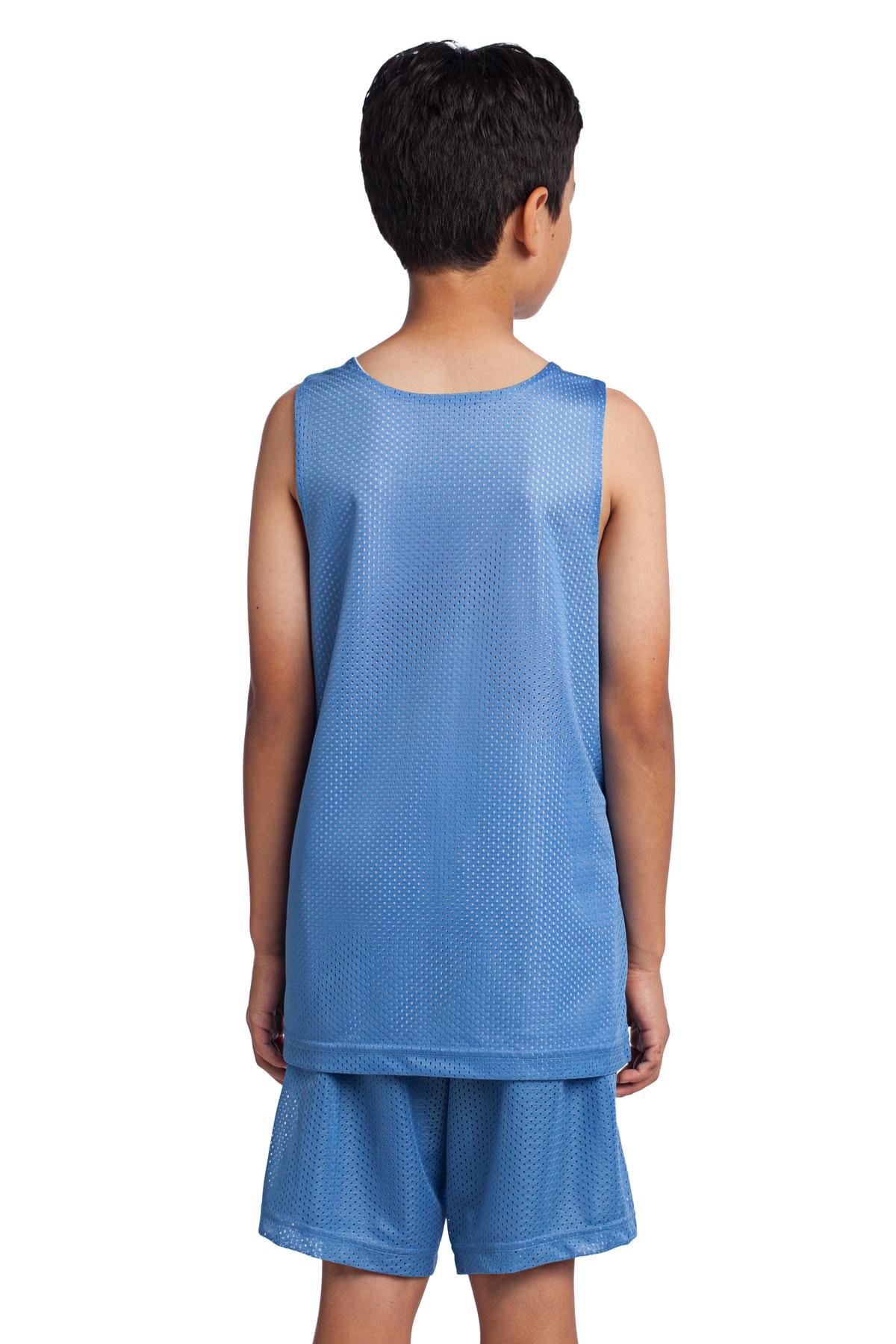 Sport-Tek Youth Basketball PosiCharge Classic Mesh Reversible Tank YST500 - Picture 7 of 25