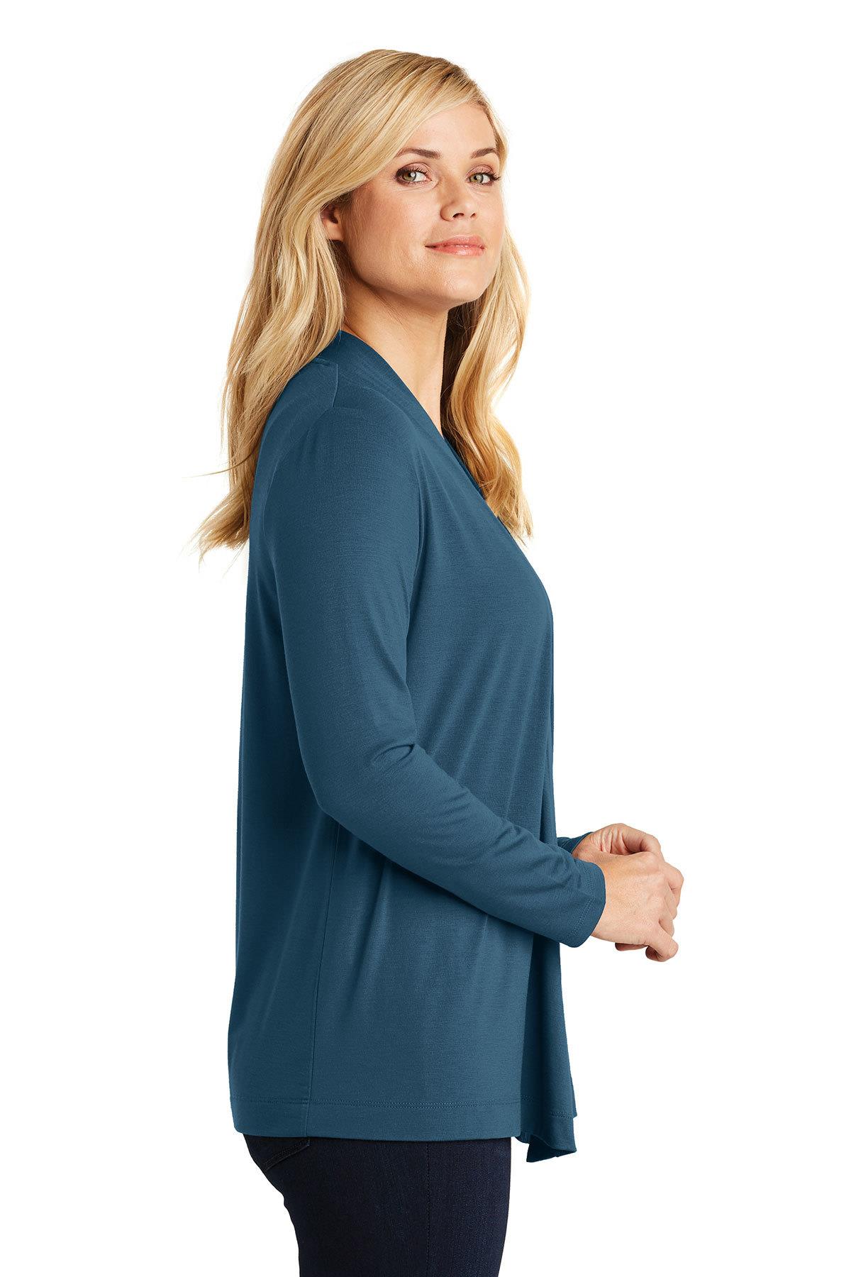 Port Authority Womens Concept Open Shawl Collar Cardigan L5430 - Picture 7 of 11