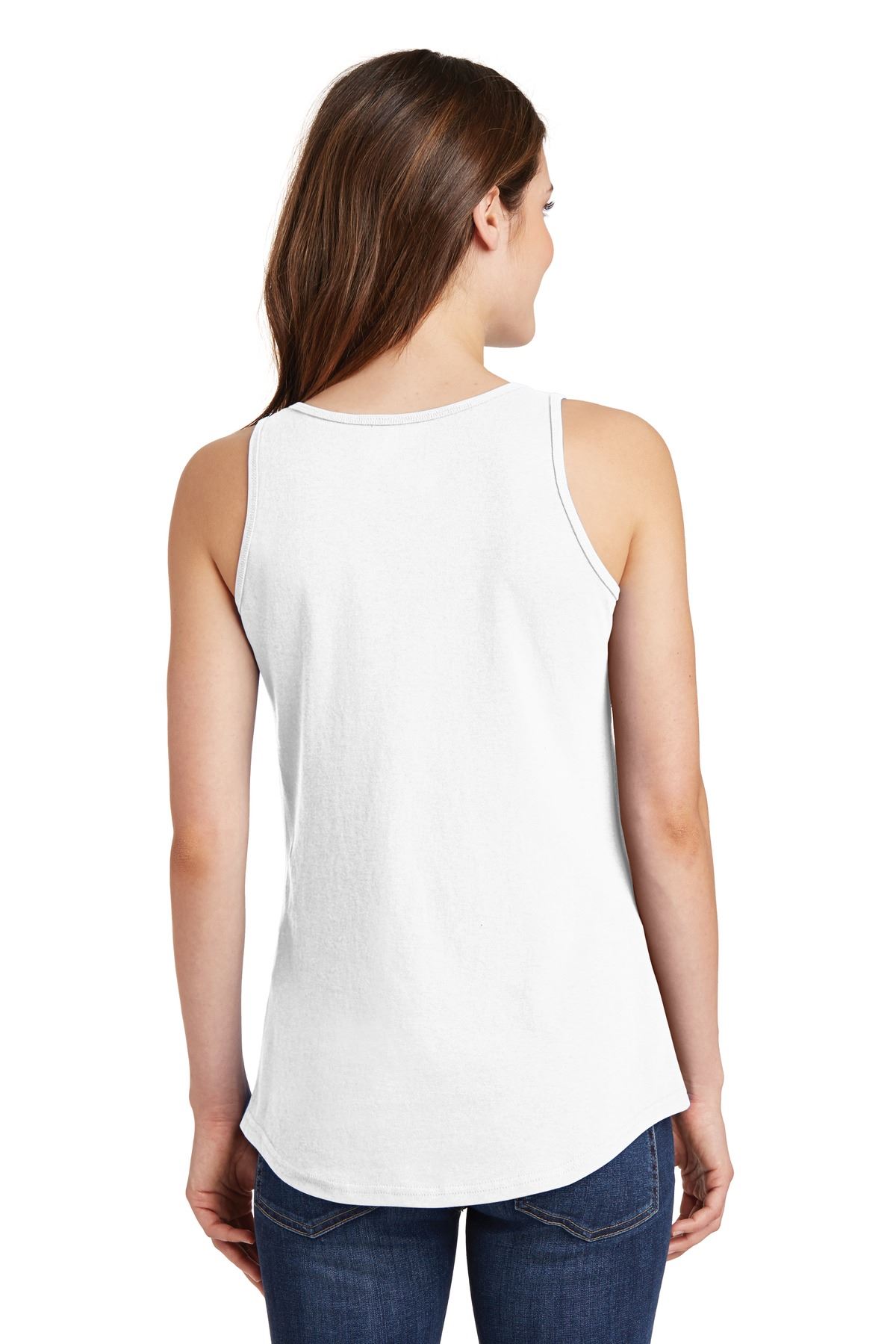 Port & Company Womens Tank Top Core Cotton Scalloped hem LPC54TT - Picture 25 of 25