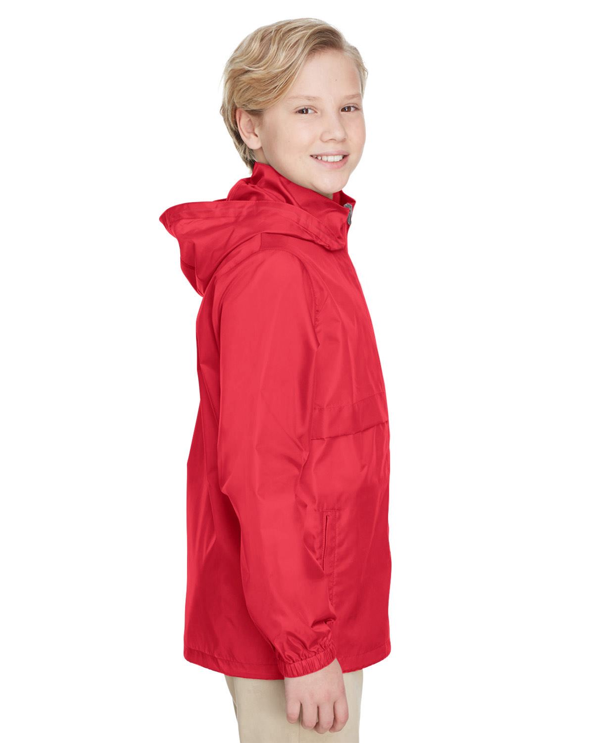 Team 365 Boys Lightweight Jacket Full Zip Water Resistant Finish TT73Y - Picture 29 of 35